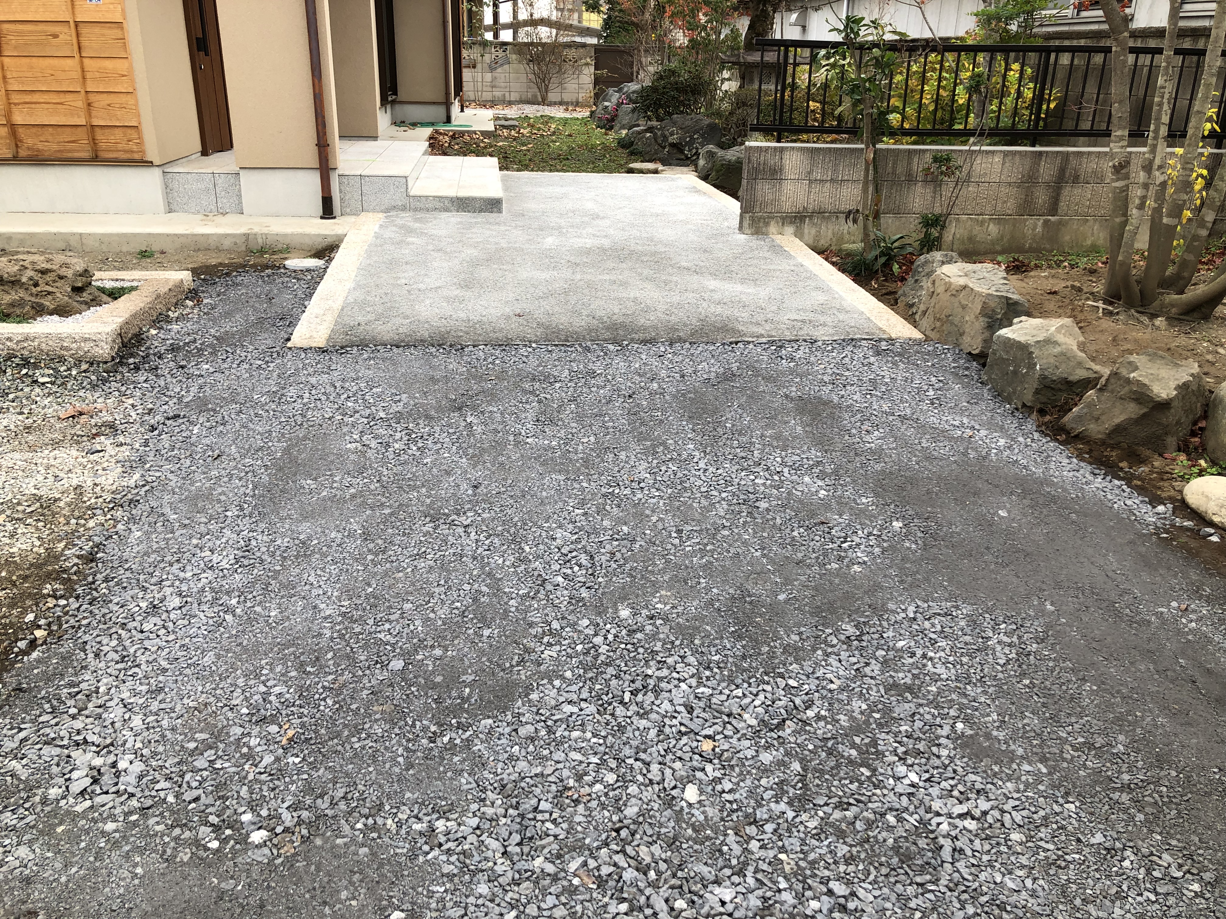 玄関スロープ設置工事