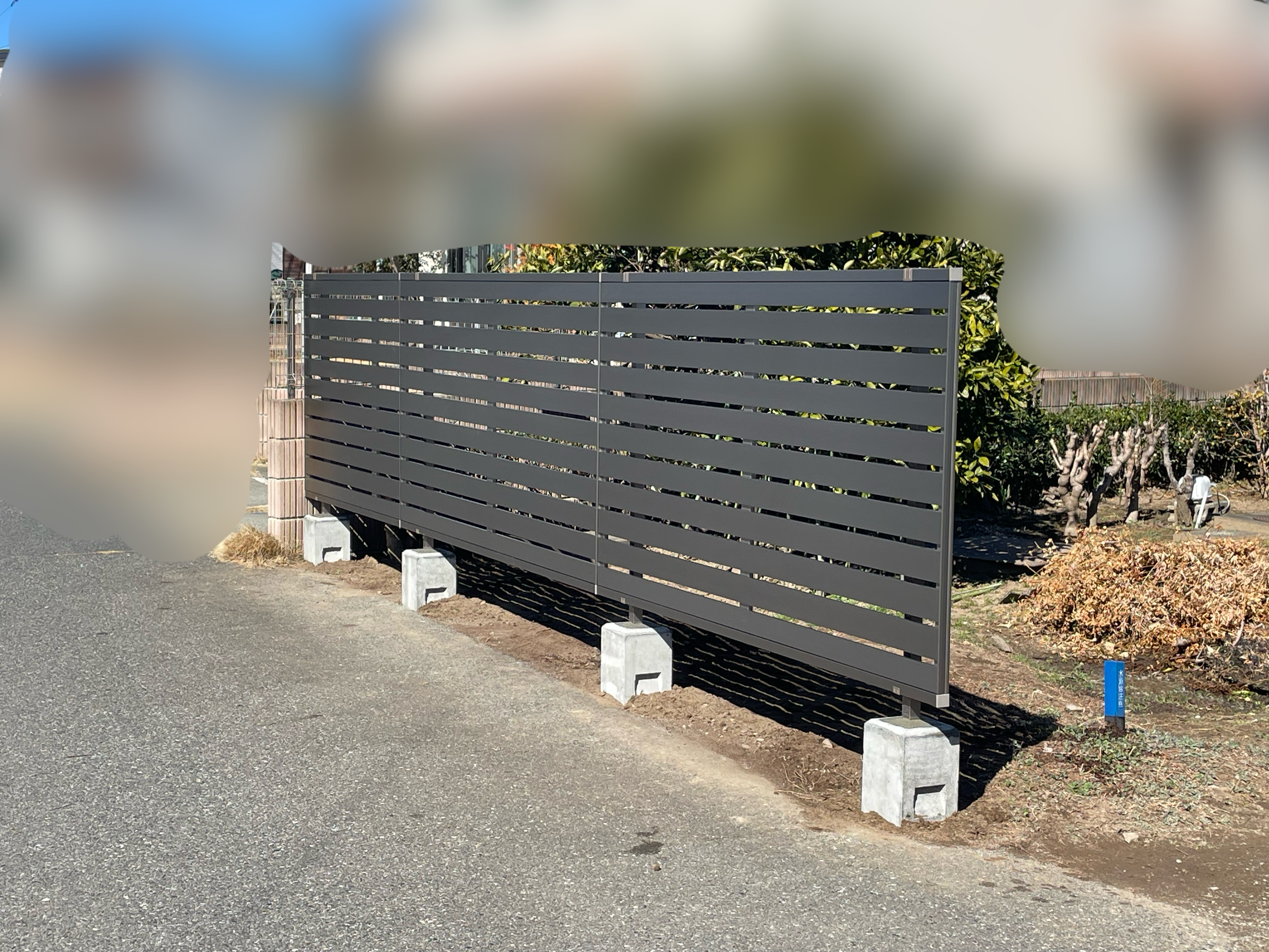 伊勢崎市　Ｈ様邸
目隠しフェンス設置工事