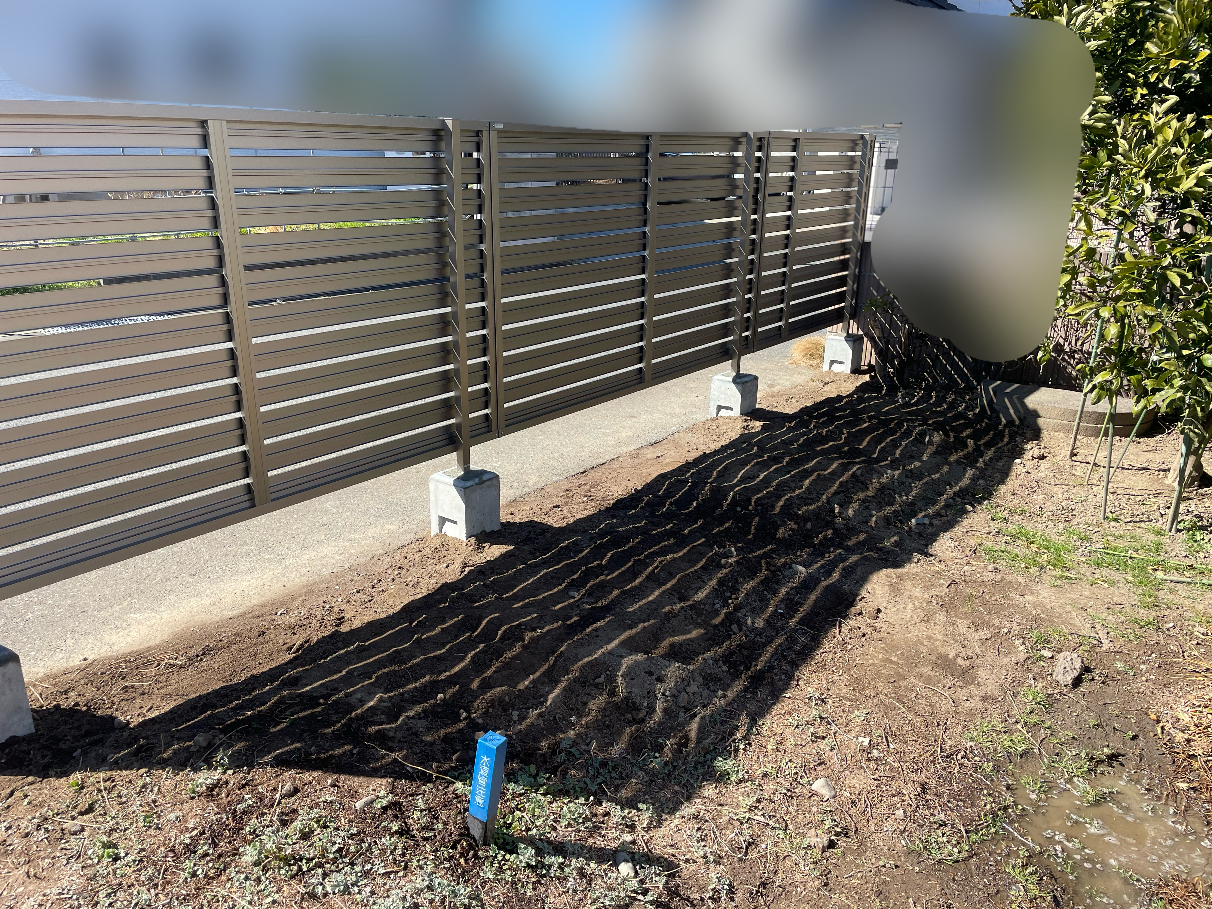 伊勢崎市　Ｈ様邸
目隠しフェンス設置工事