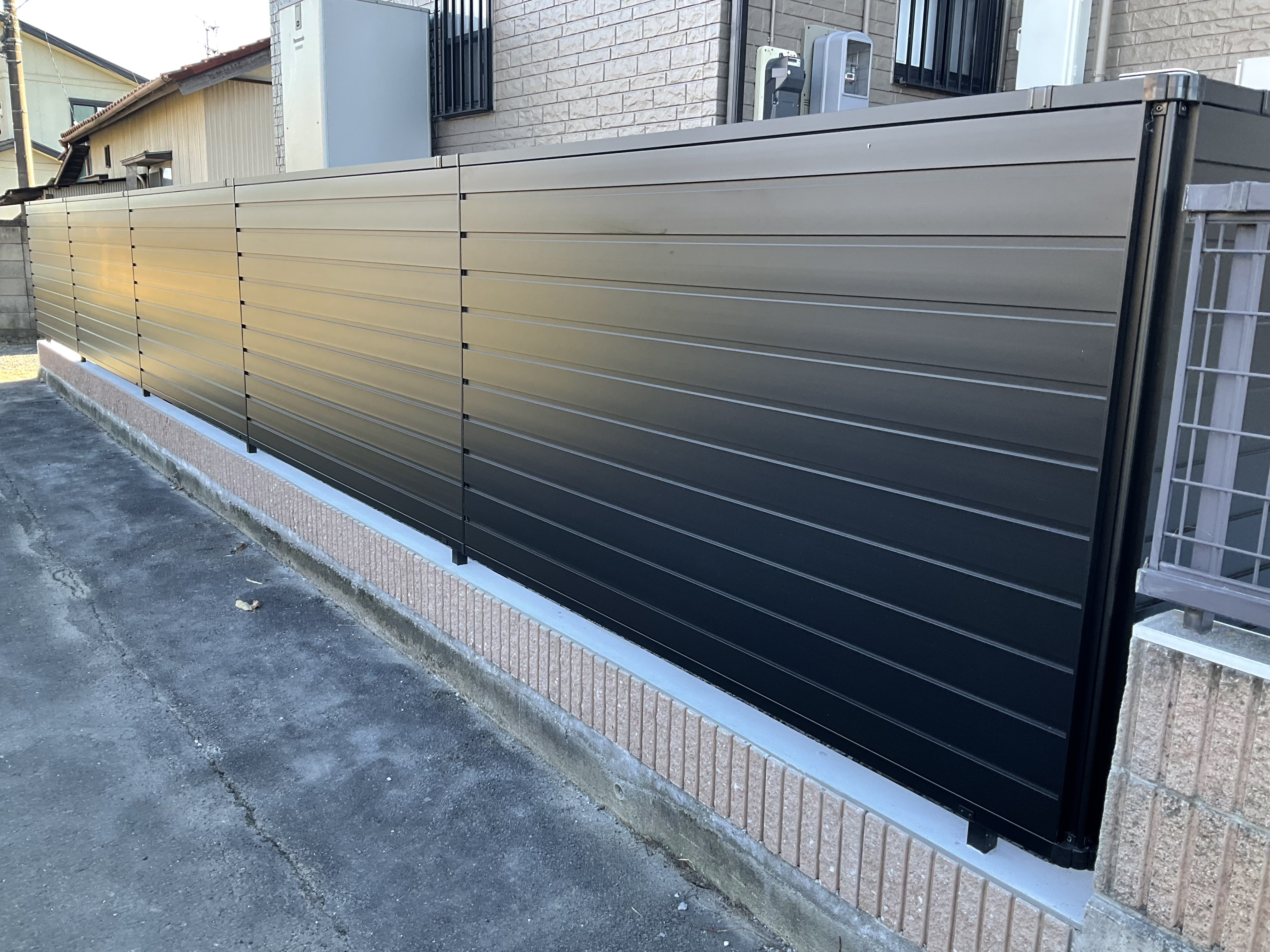 前橋市　A様邸　境界フェンス設置工事