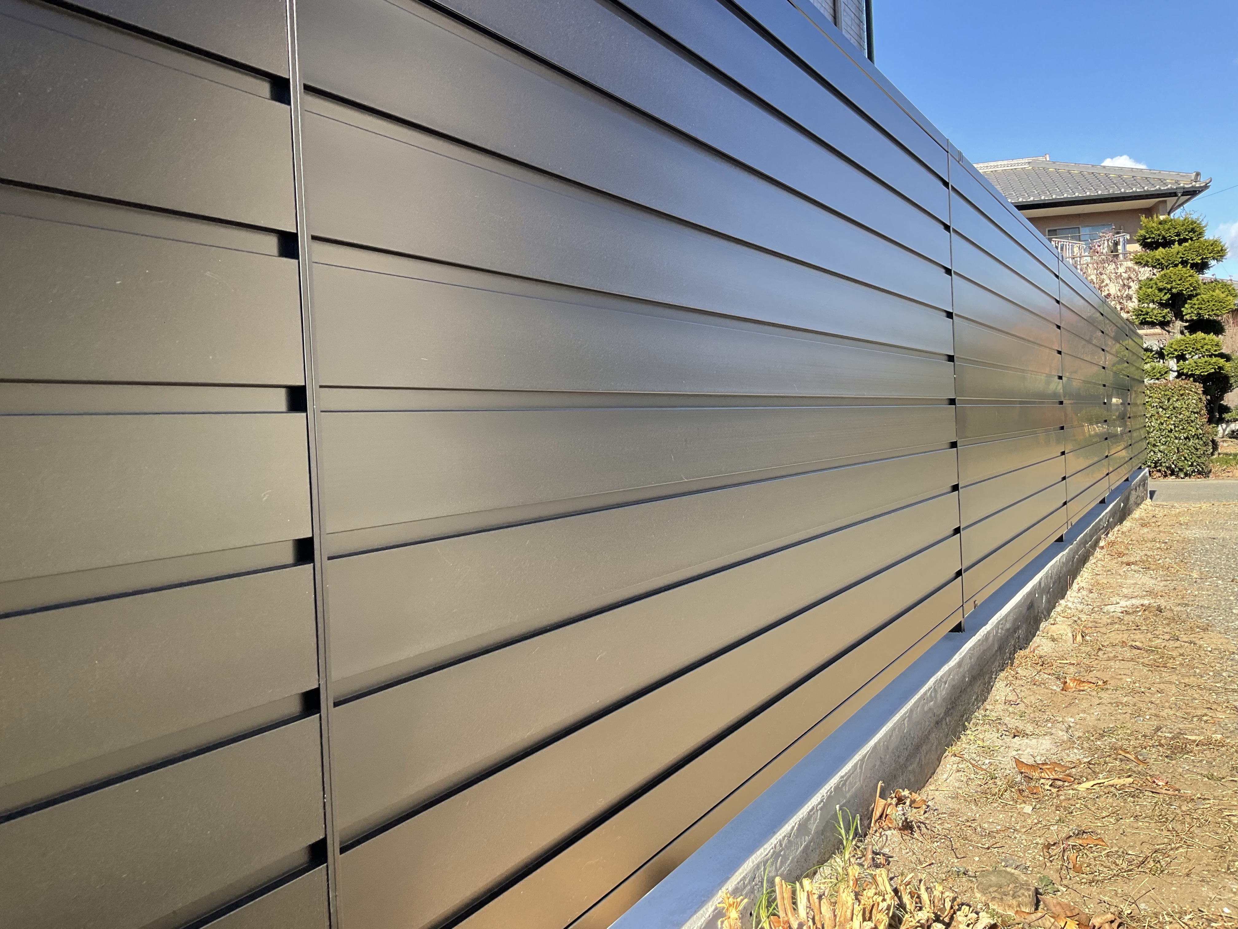 前橋市　A様邸　境界フェンス設置工事