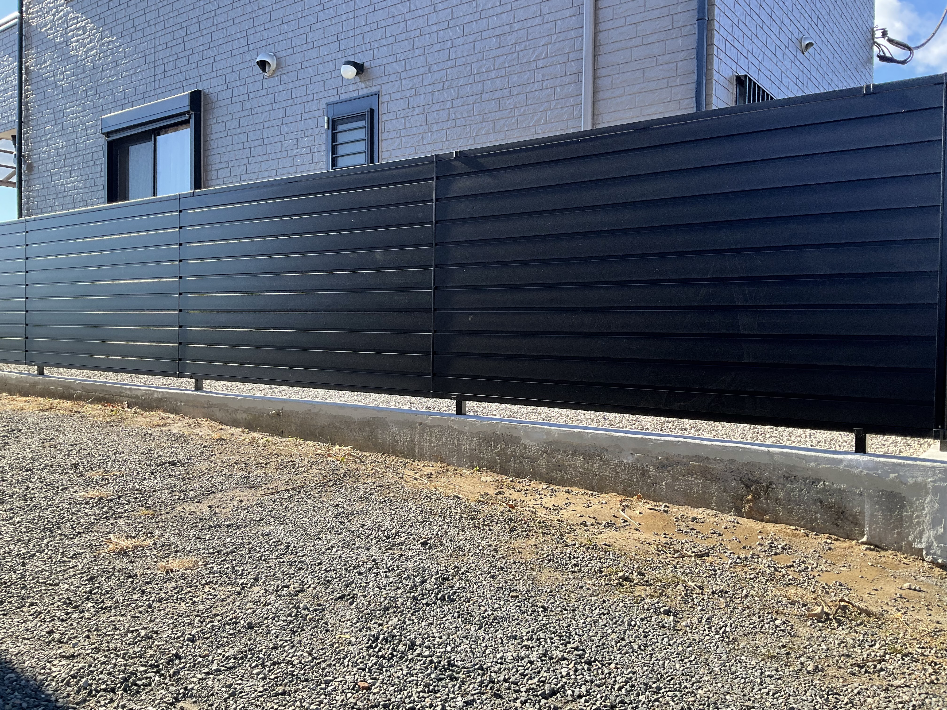 前橋市　A様邸　境界フェンス設置工事