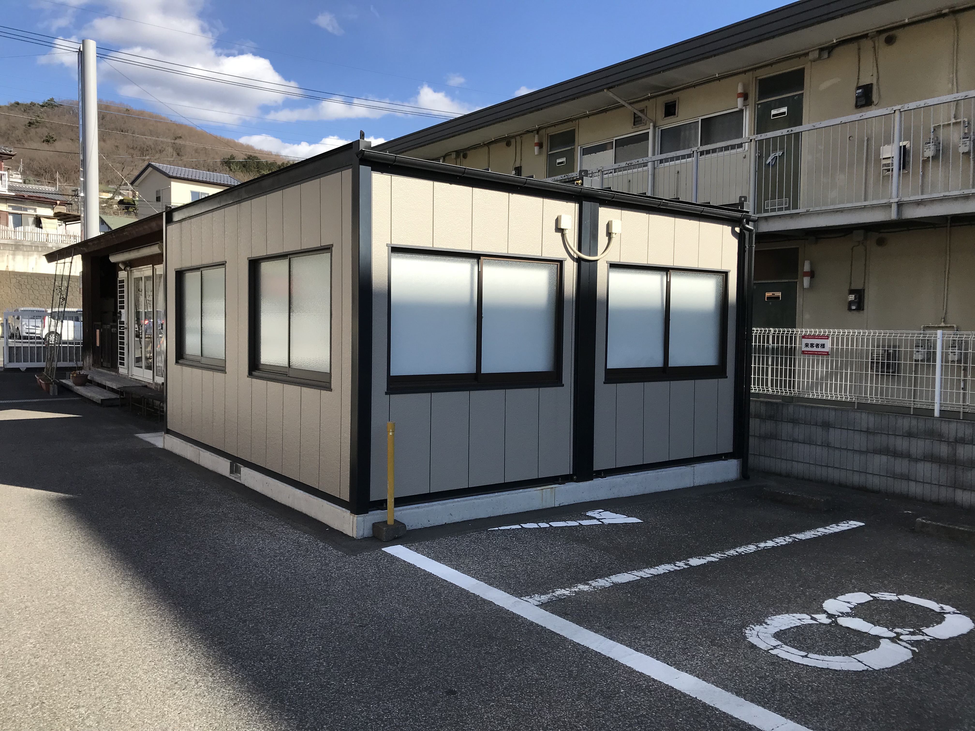 桐生市　プレハブ設置工事