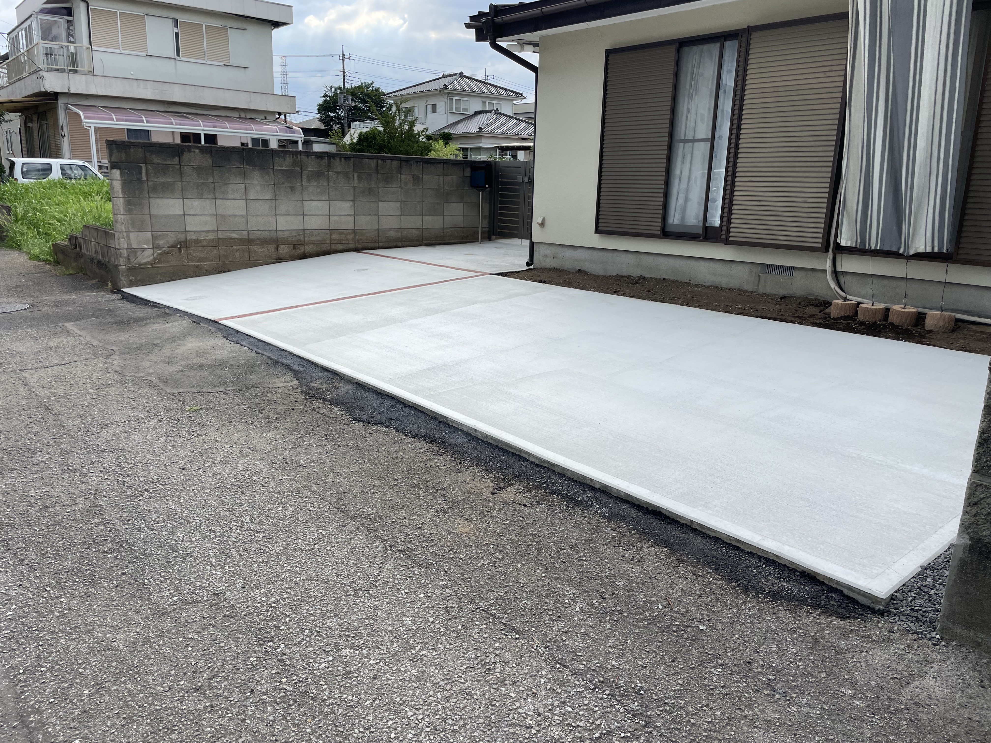 桐生市　M様邸　駐車場改修工事