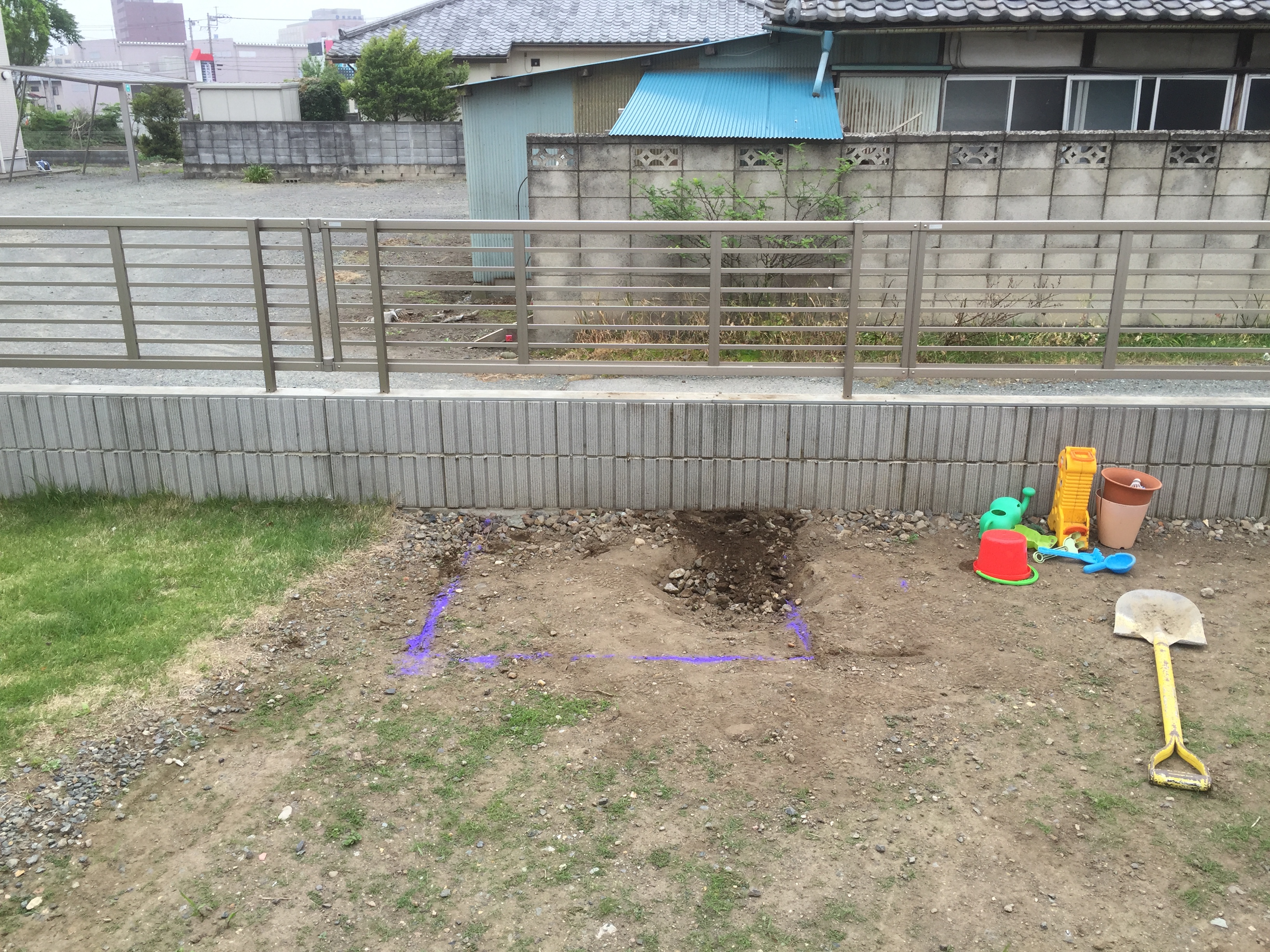 みどり市  Ｋ様邸
お砂場設置工事