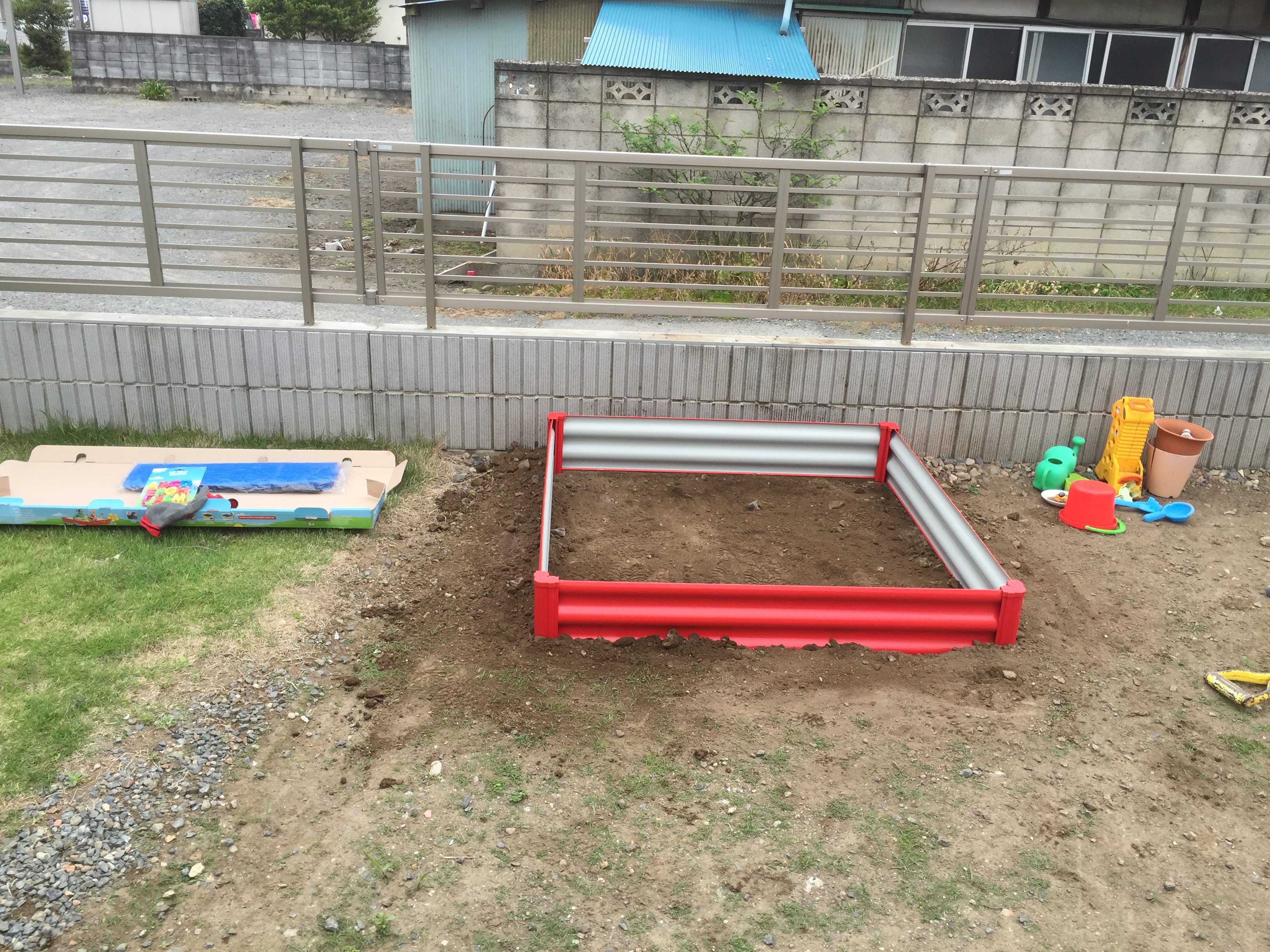 みどり市  Ｋ様邸
お砂場設置工事