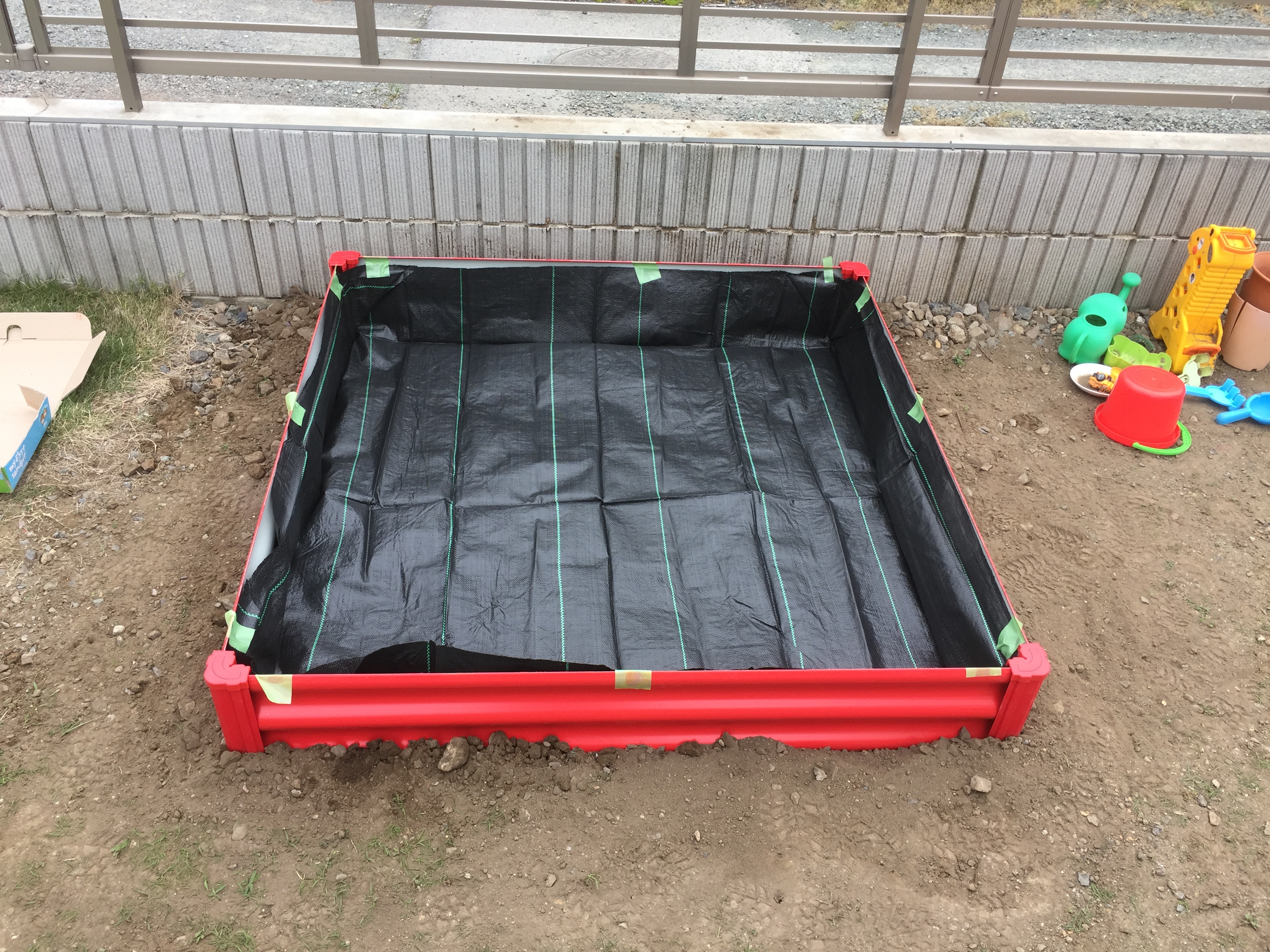 みどり市  Ｋ様邸
お砂場設置工事