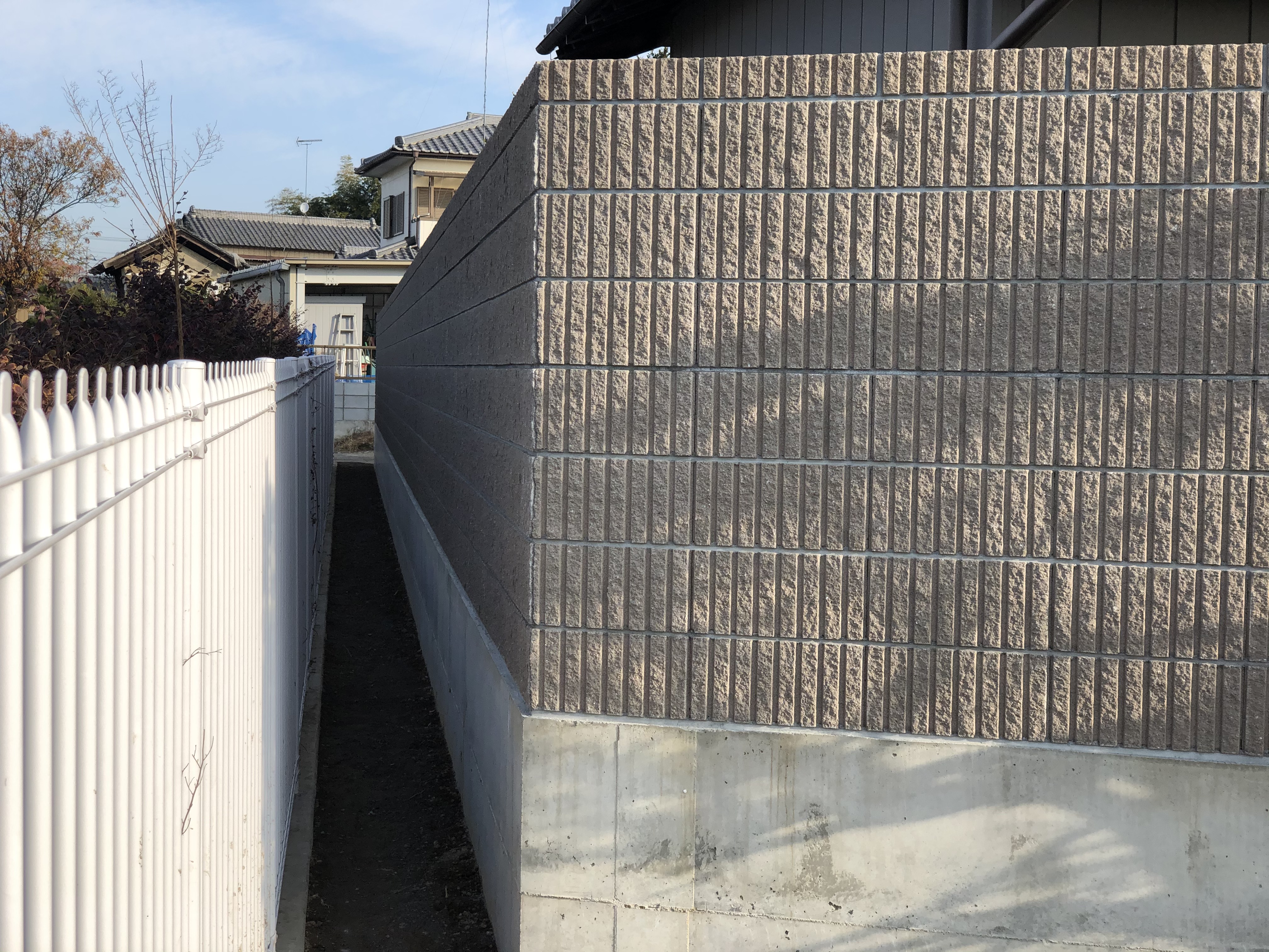太田市　T様邸　境界ブロック工事