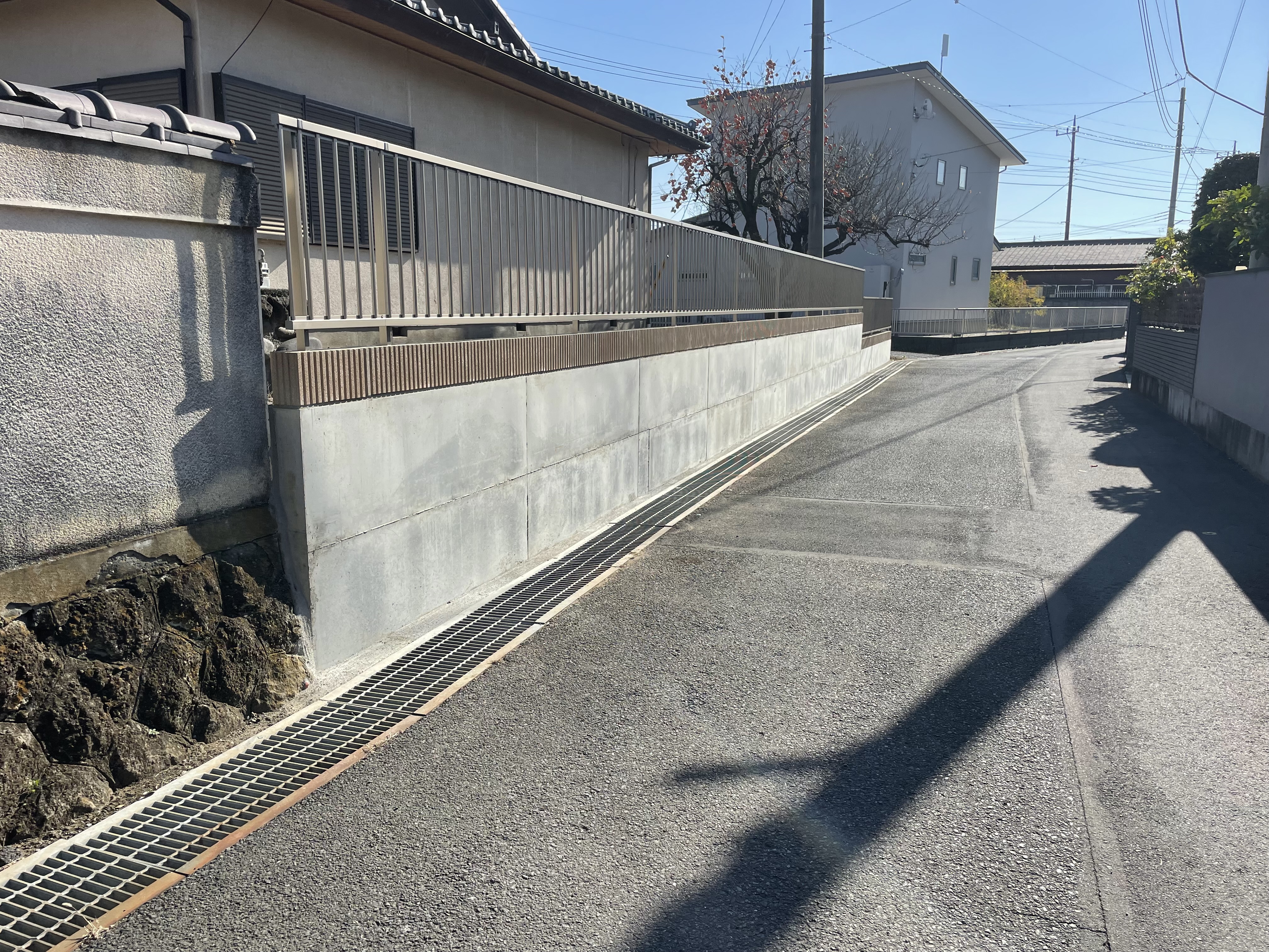 伊勢崎市　O様邸　境界ブロック工事