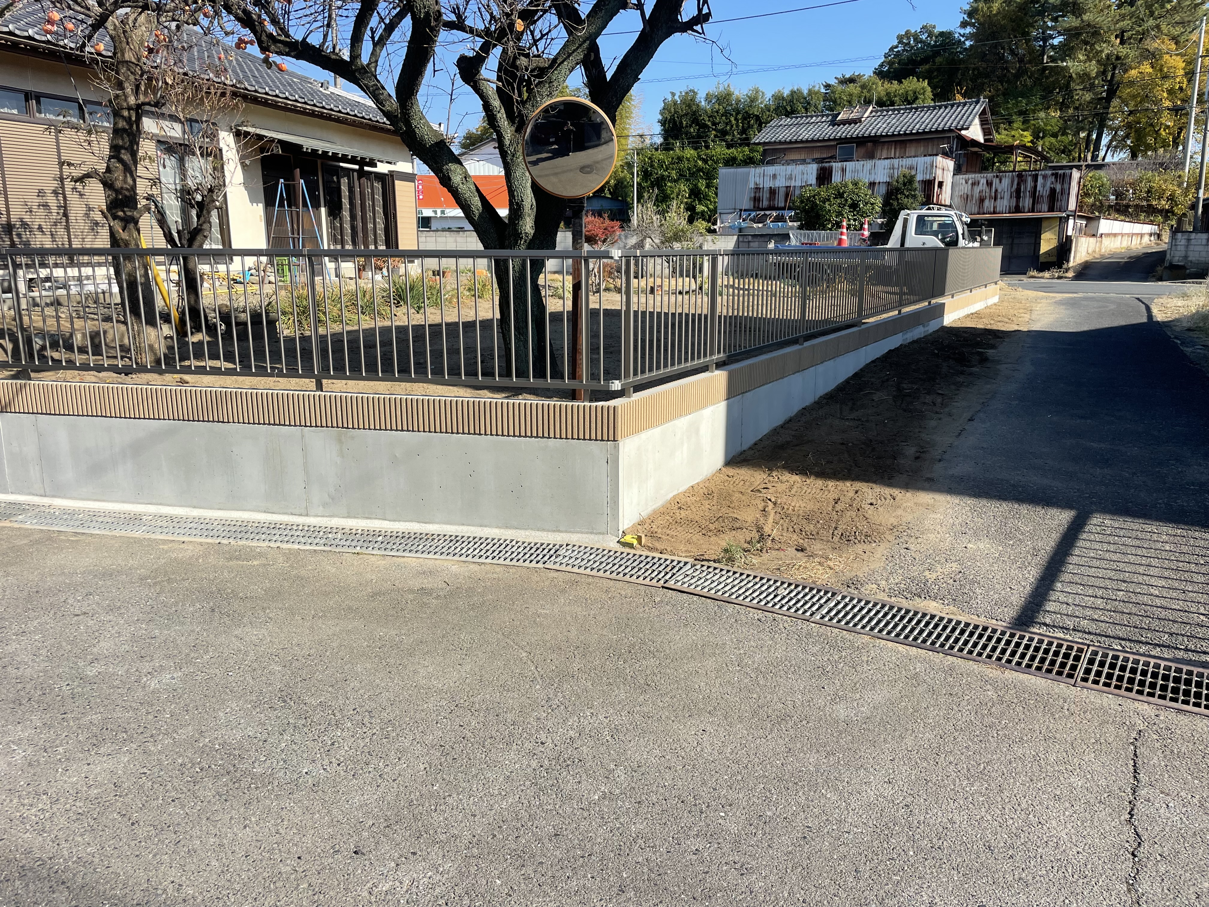 伊勢崎市　O様邸　境界ブロック工事