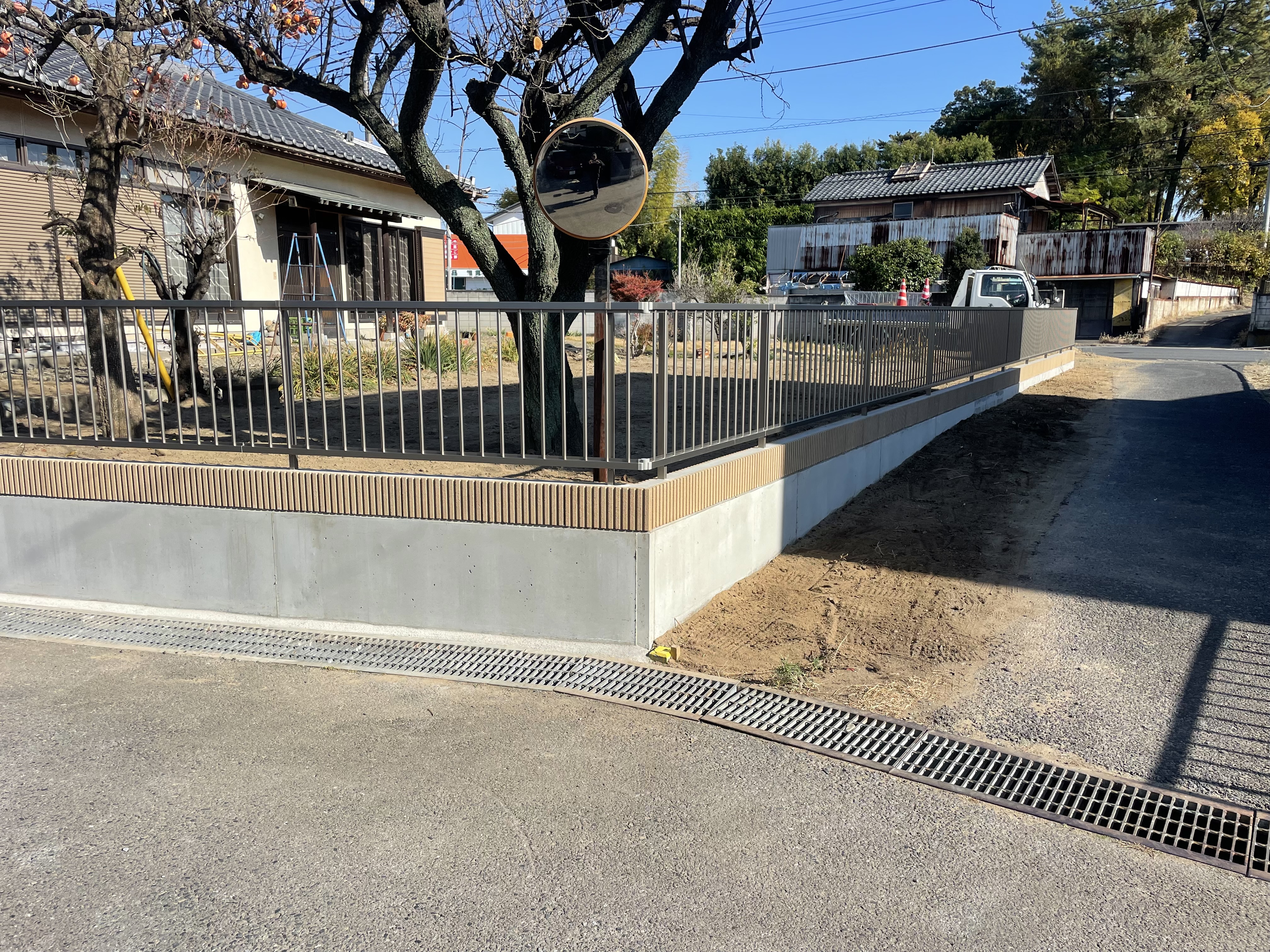 伊勢崎市　O様邸　境界ブロック工事